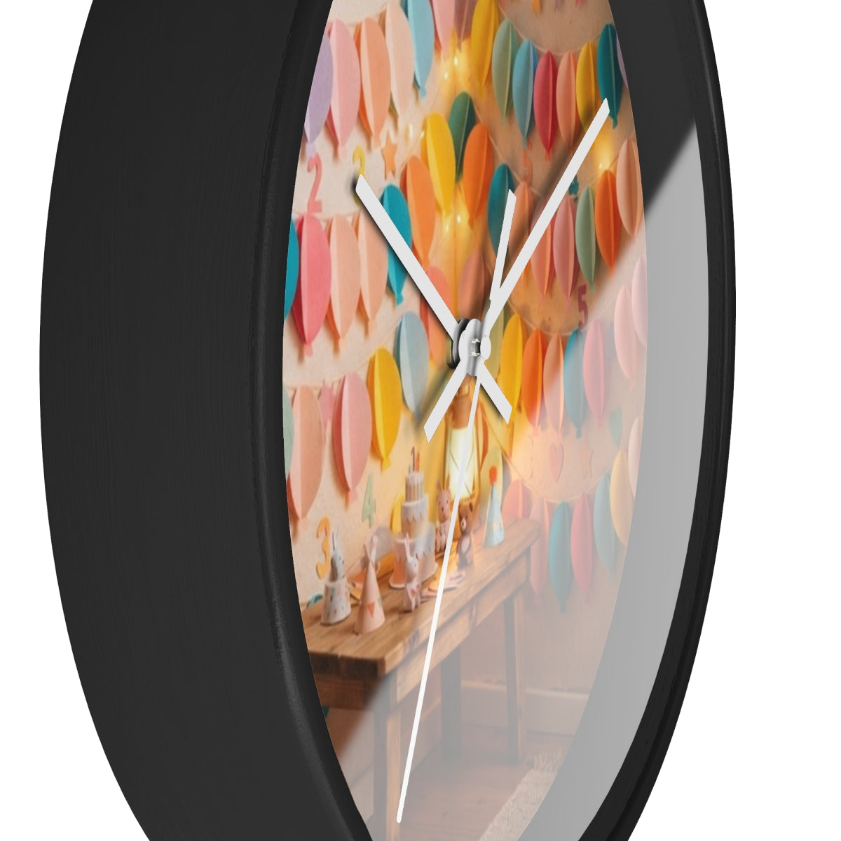 Wall Clock - Whimsical Pastel Balloon Party | Echovira...