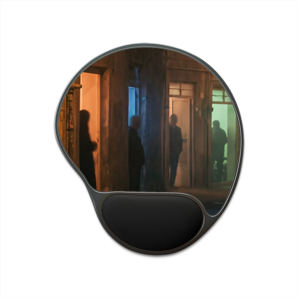 Mouse Pad With Wrist Rest - Shadowed Alleyway Mystery Art......