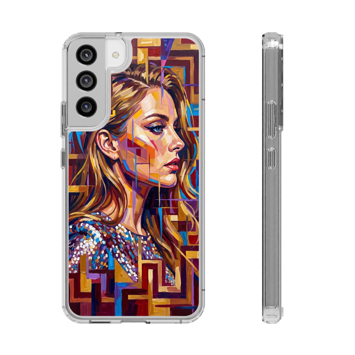 Clear Impact-Resistant Case - Shattered Elegance | Echovira...