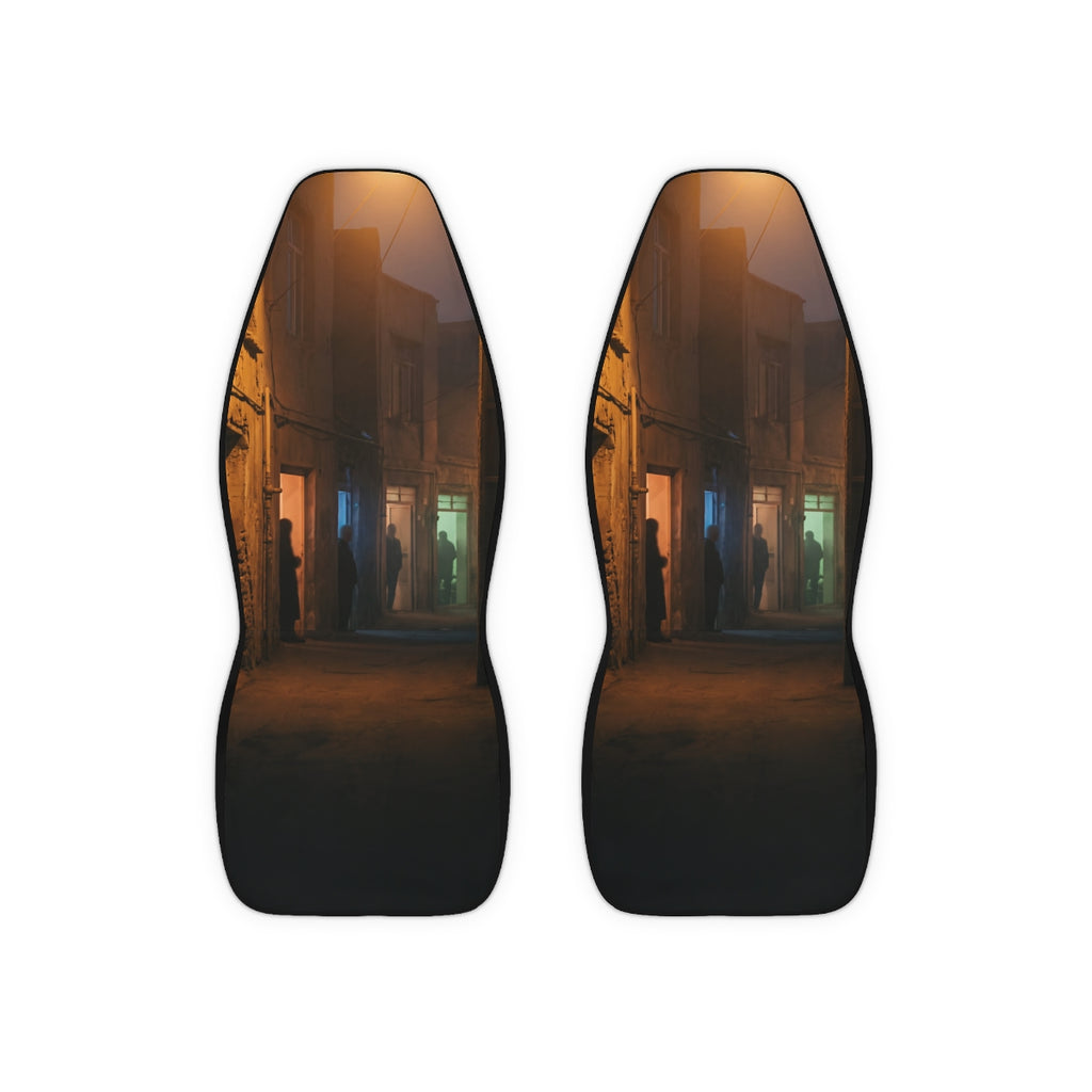 Polyester Car Seat Covers - Shadowed Alleyway Mystery Art......