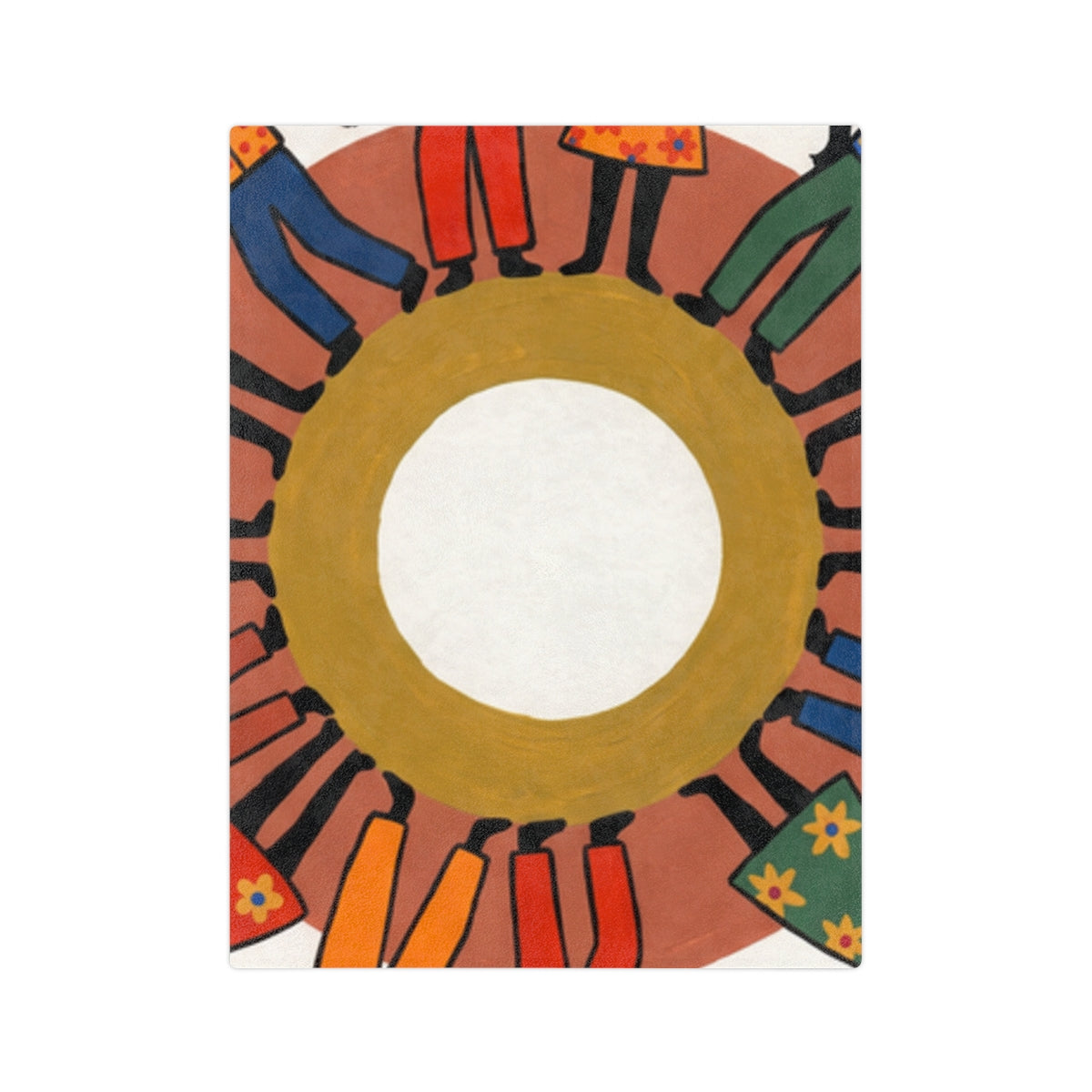 Velveteen Microfiber Blanket - Unity Mandala | Echovira...