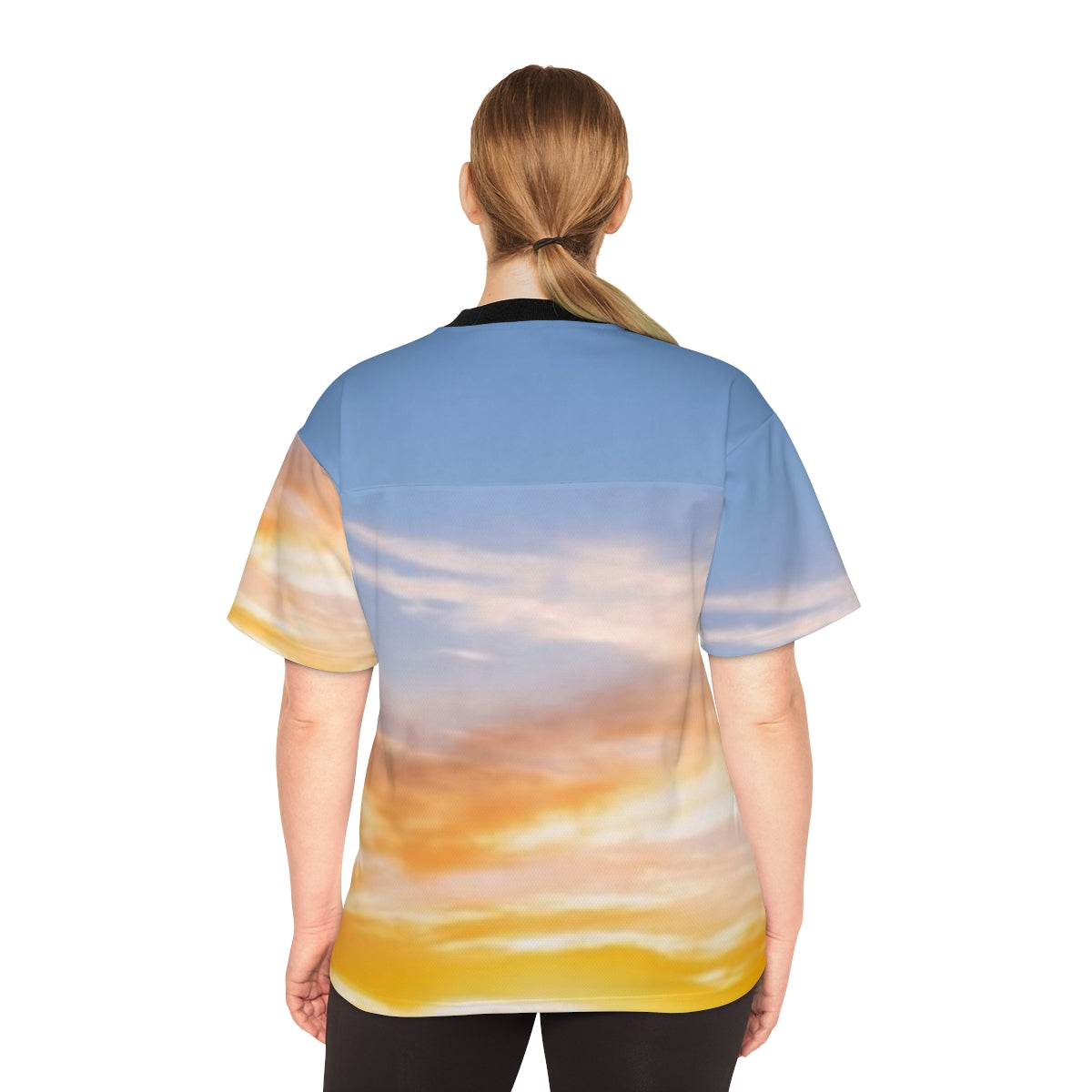 Football Jersey - Sunset Mountain Ridge | Echovira Gallery