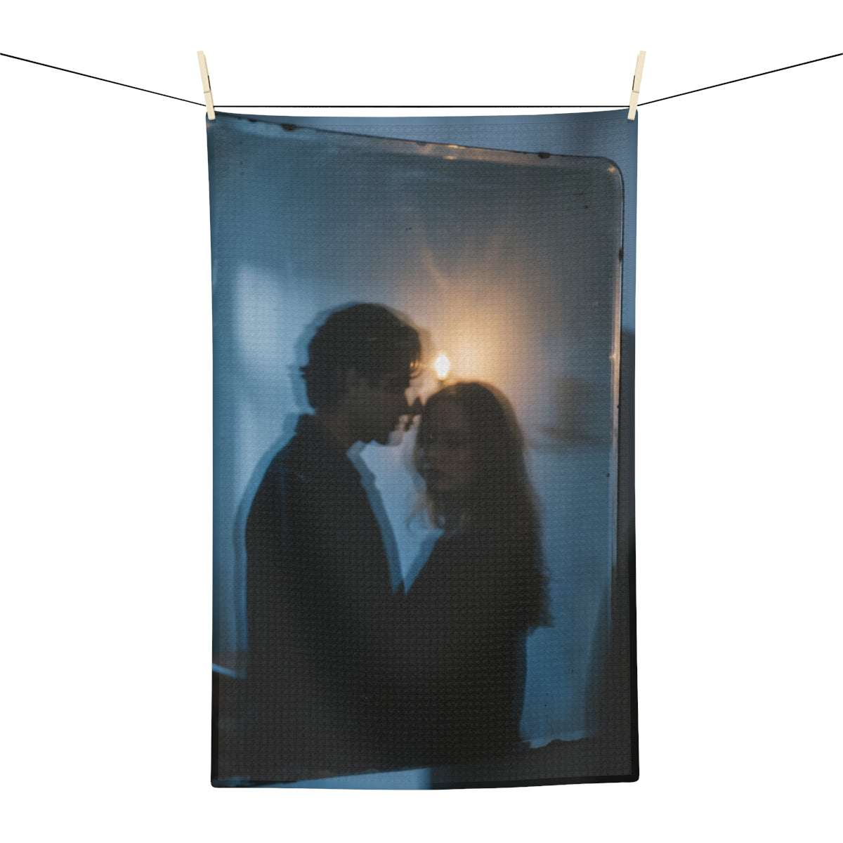 Midnight Reflection Tea Towel - Moody Kitchen Accent |...
