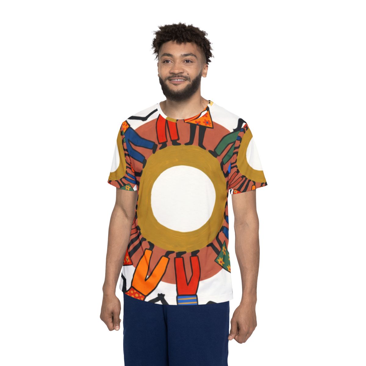 Men's Sports Jersey - Unity Mandala Folk Art | Echovira...