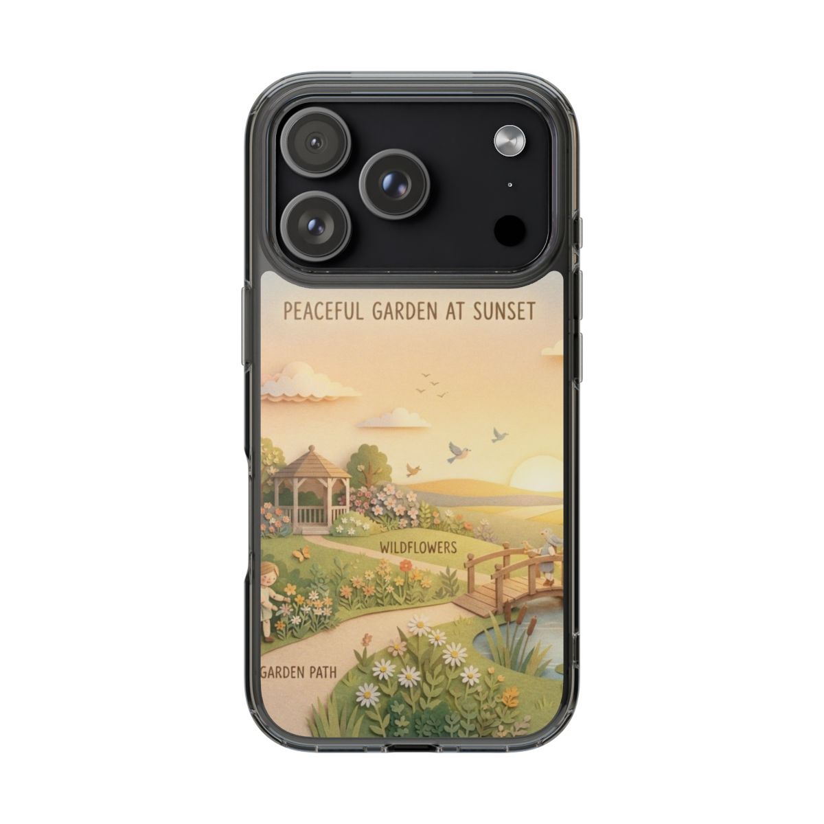 Clear Impact-Resistant Cases - Clear Phone Case - Sunset......