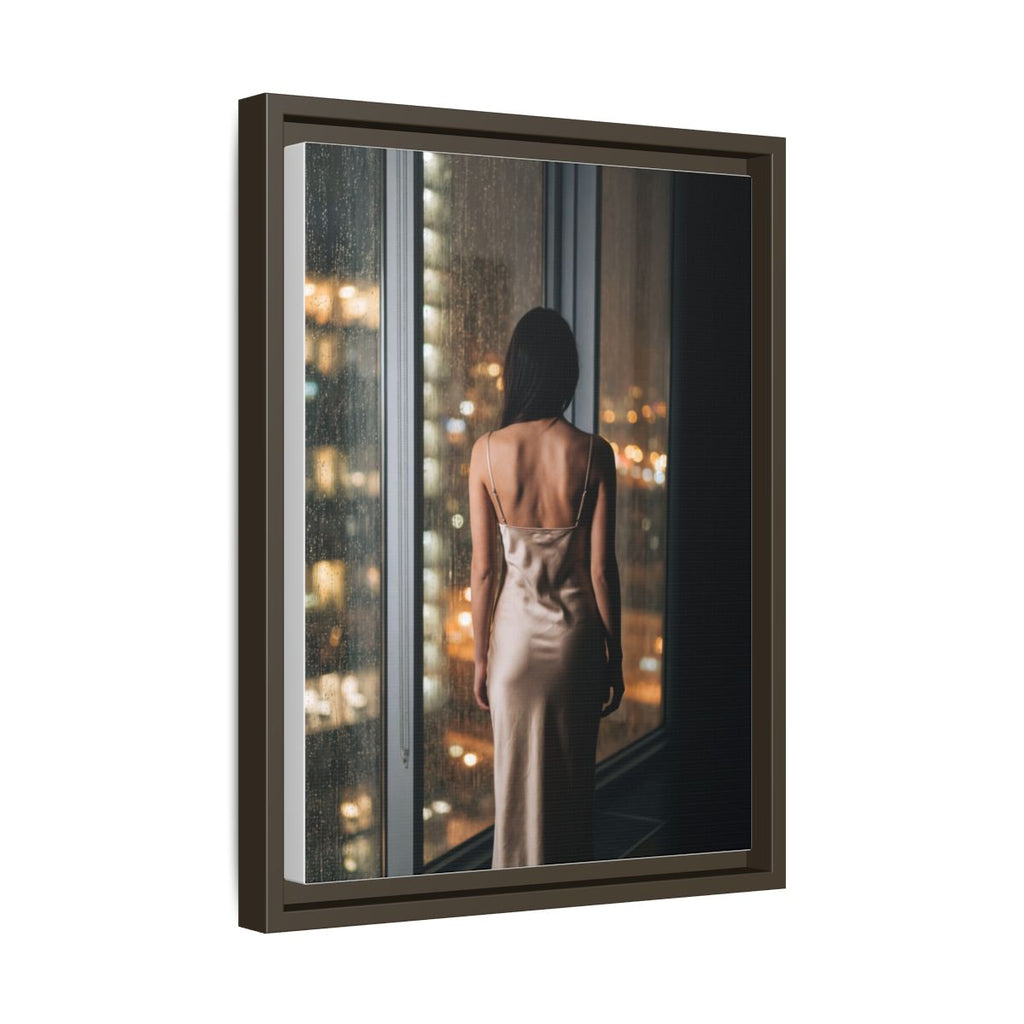 Framed Matte Canvas - Cinematic Nights — Espresso / 1.25"