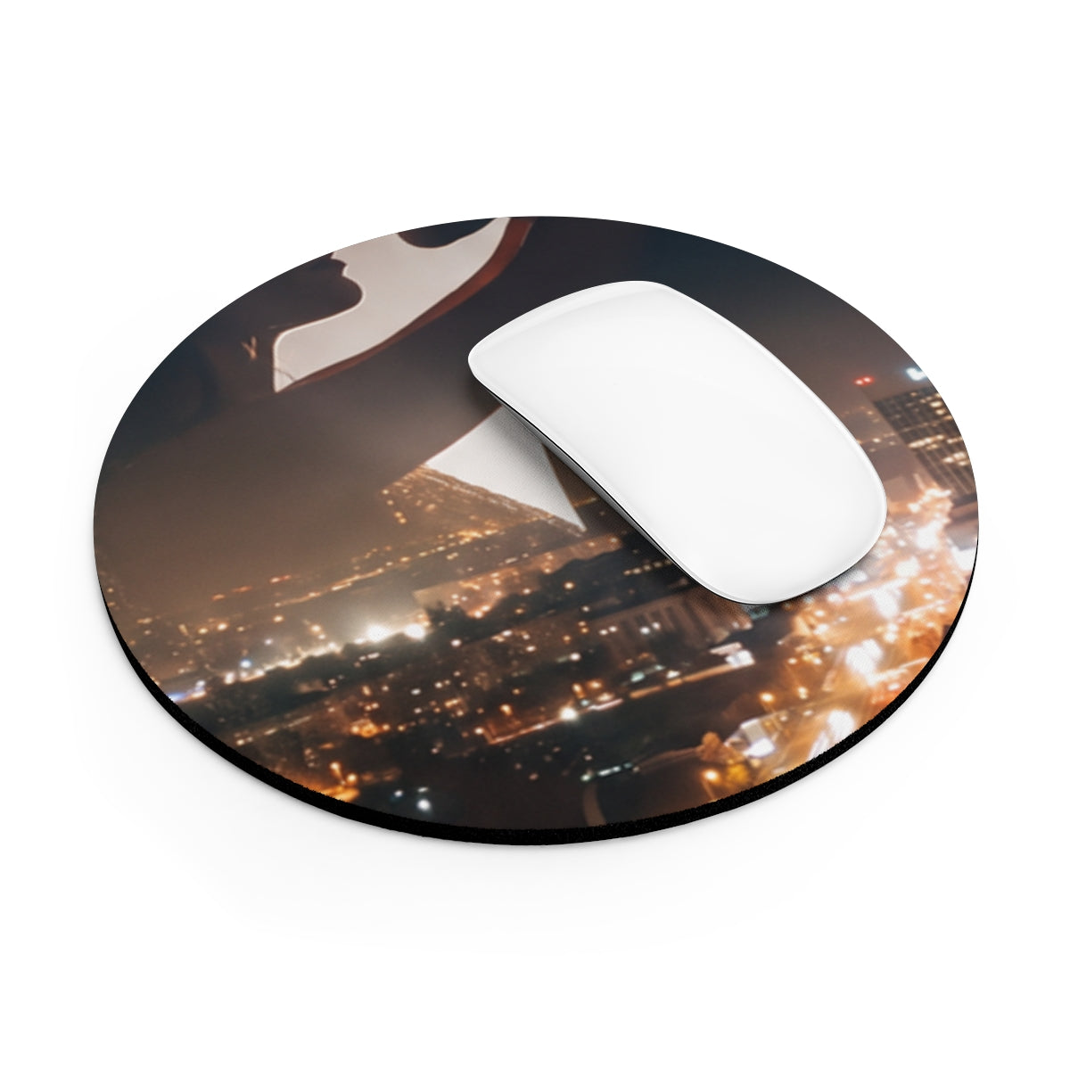 Mouse Pad - Midnight City Silhouette | Echovira Gallery
