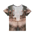 Kids Sports Jersey with City Double Exposure Art
