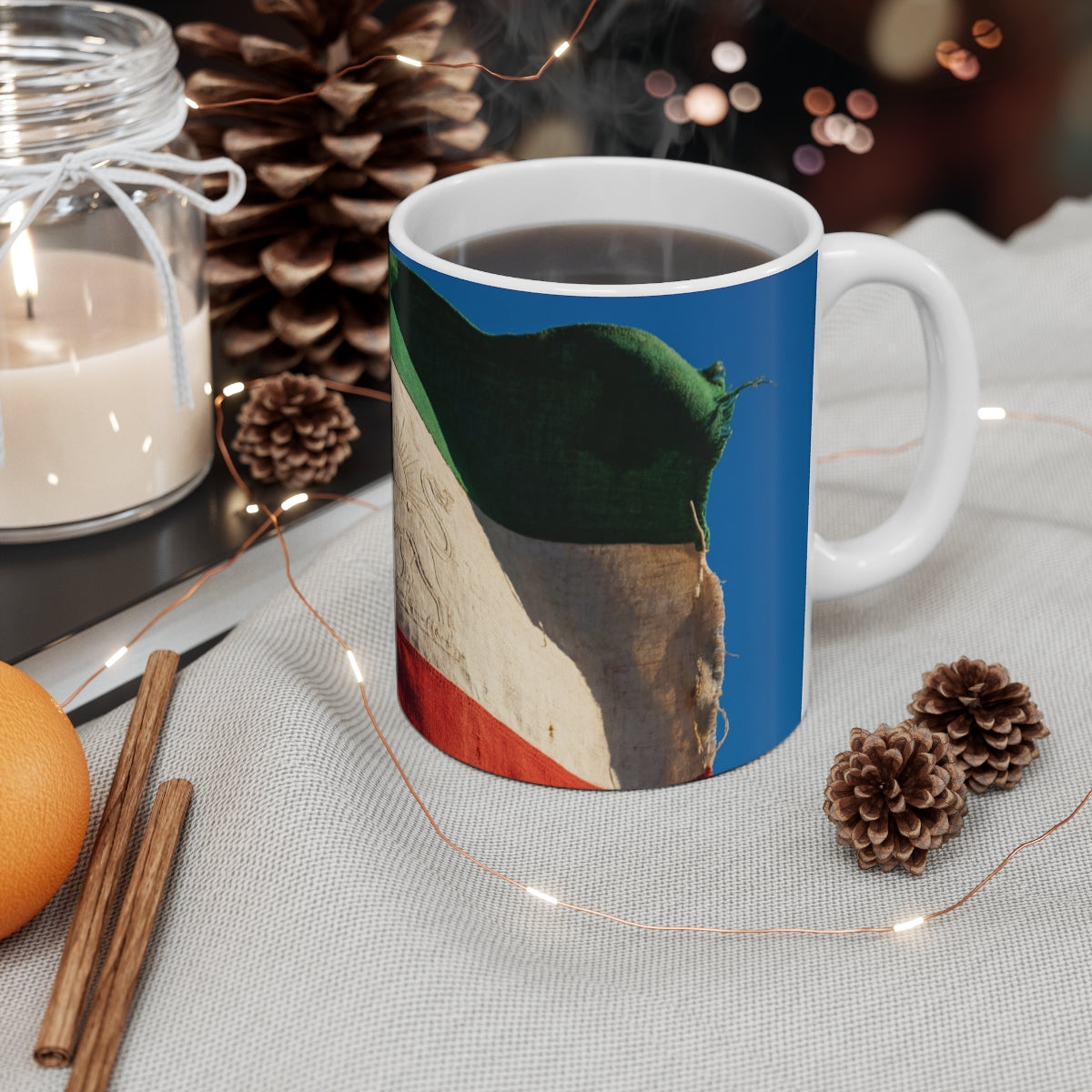 11oz White Mug - Vintage Persian Flag