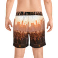 Men's Mid-Length Swim Shorts - City Lights | Echovira...