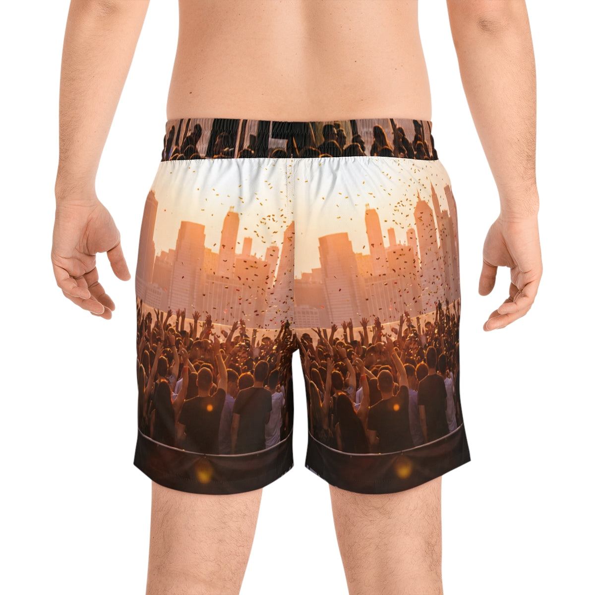 Men's Mid-Length Swim Shorts - City Lights | Echovira...