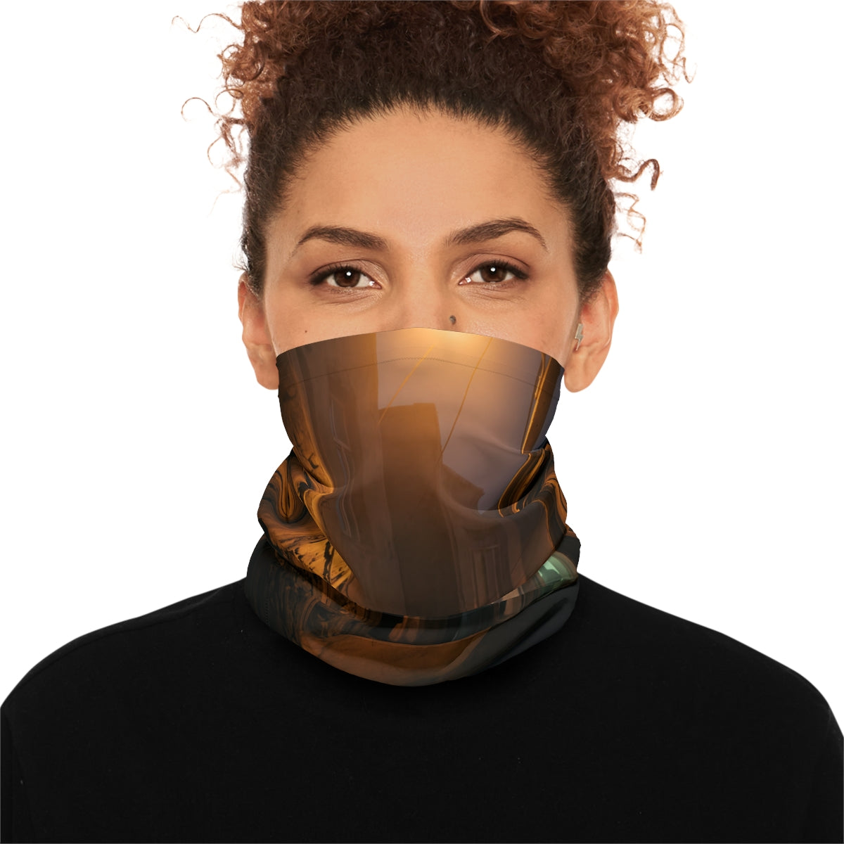 Lightweight Neck Gaiter - Shadowed Alleyway Mystery Art... |...