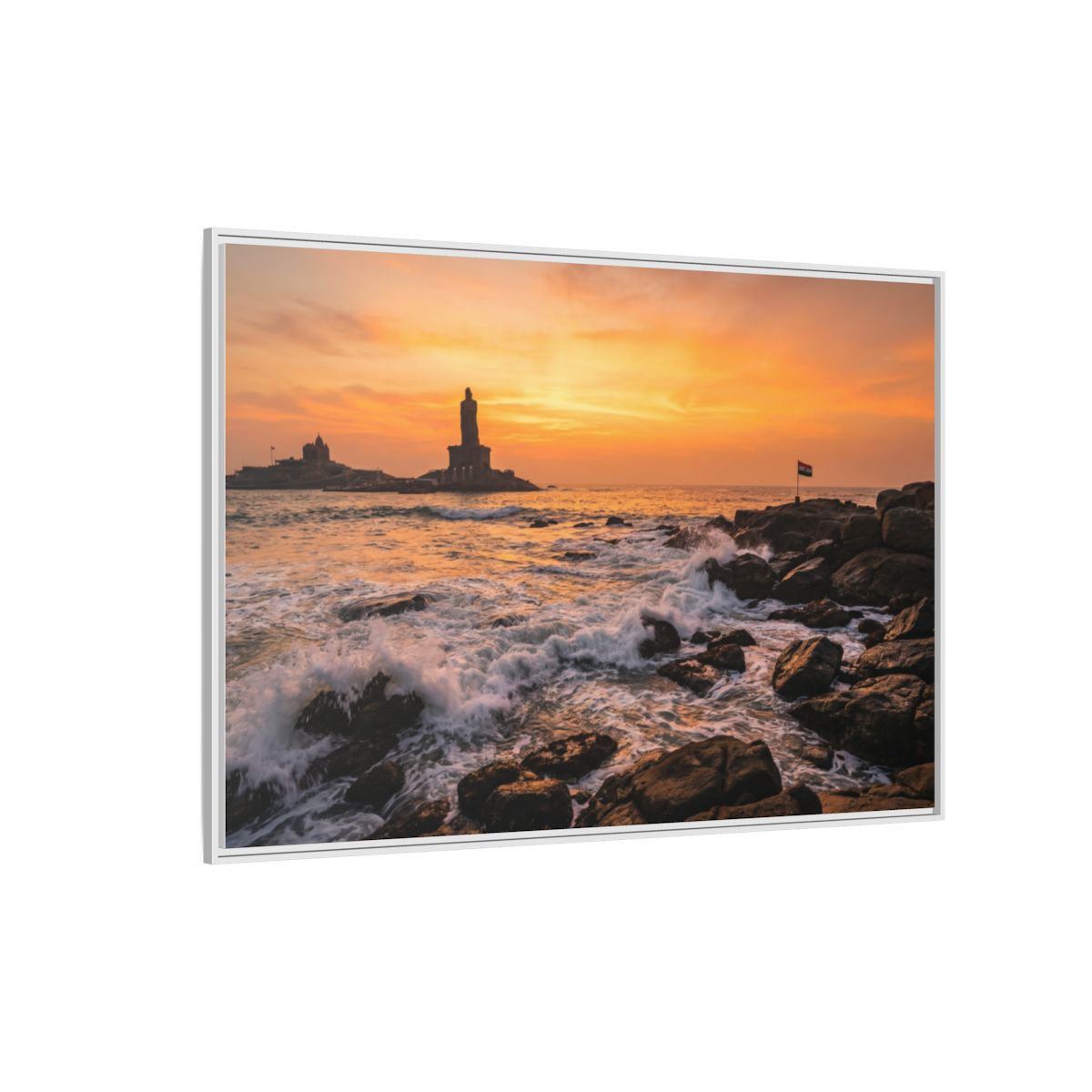 Framed Matte Canvas - Majestic Golden Coast