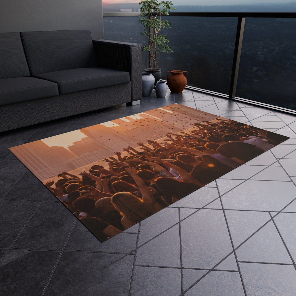 Outdoor Rug - City Lights Festival | Echovira Gallery