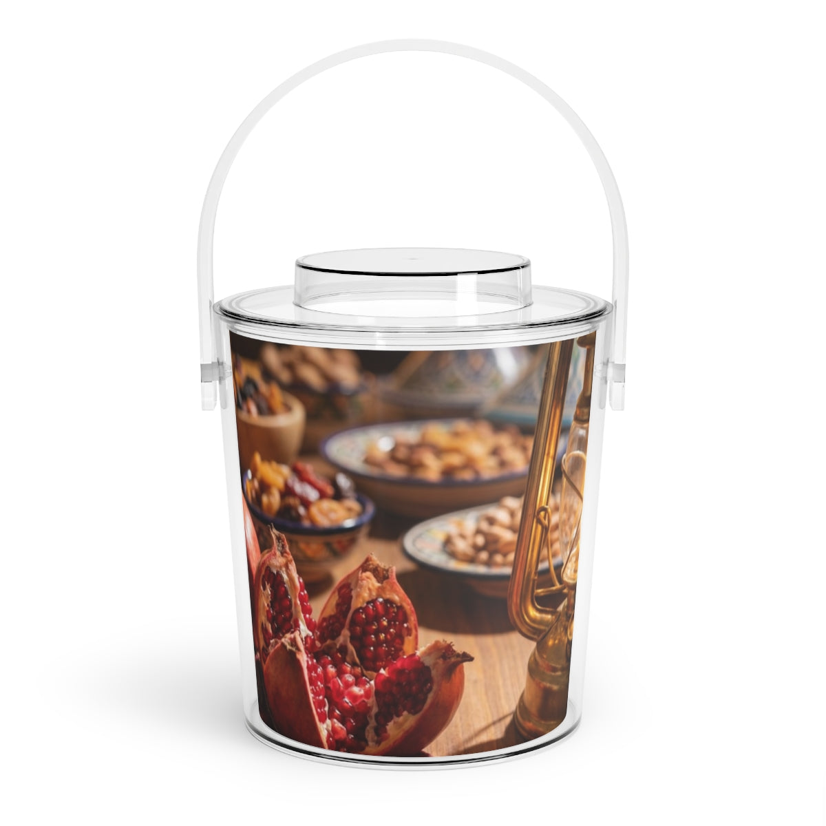 Ice Bucket with Tongs - Warm Lantern Feast | Echovira...