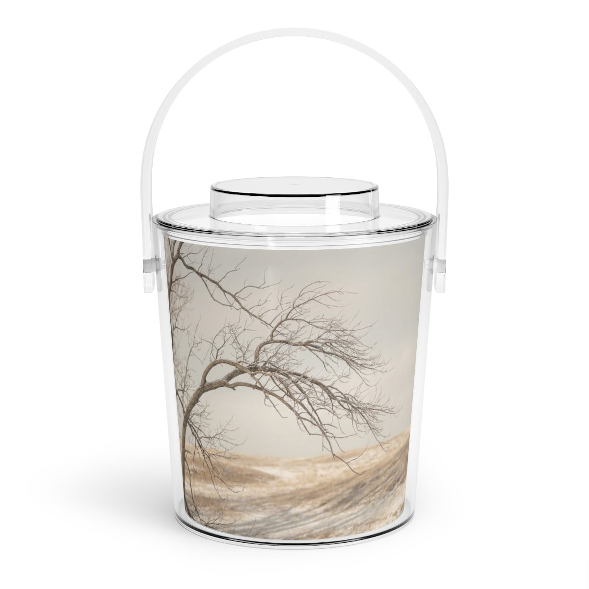 Ice Bucket with Tongs - Ice Bucket Set - Serene Winter...