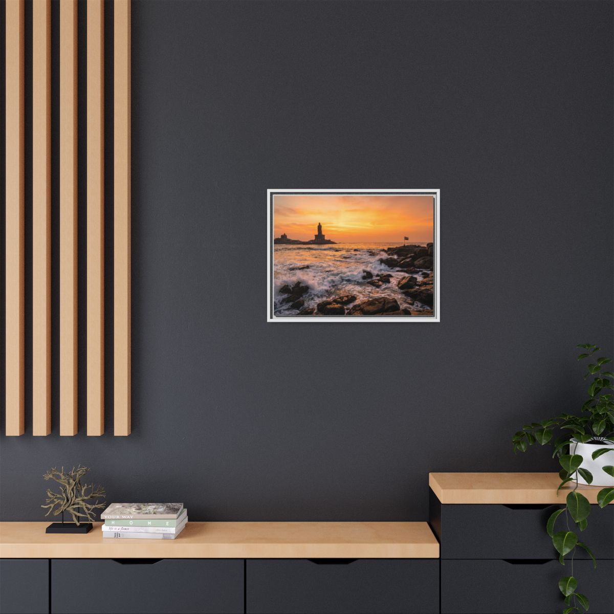 Framed Matte Canvas - Majestic Golden Coast