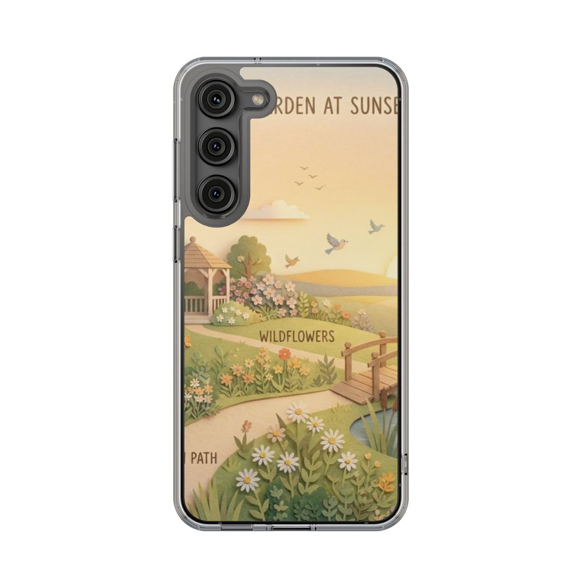 Clear Impact-Resistant Cases - Clear Phone Case - Sunset......