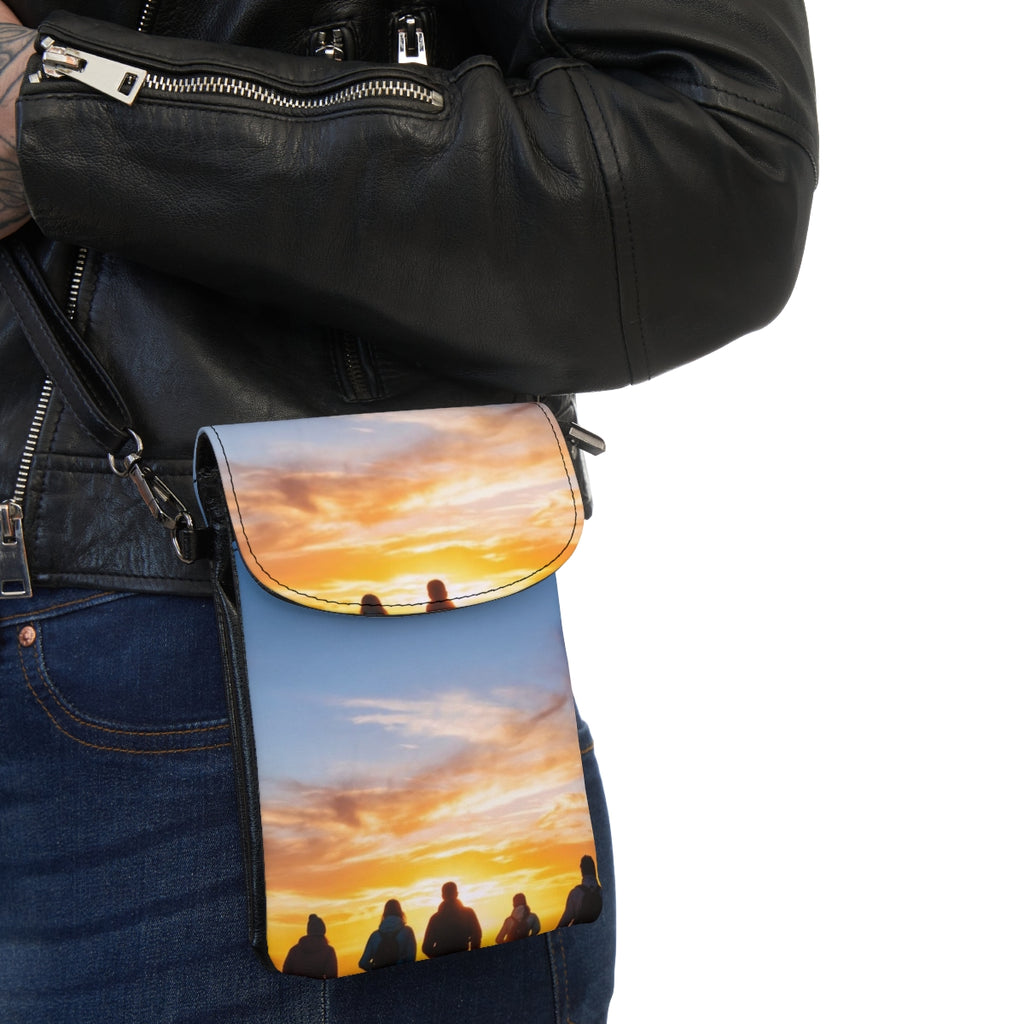 Small Cell Phone Wallet - Sunset Trail | Echovira Gallery