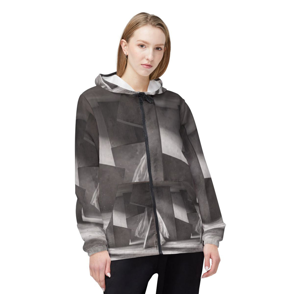Windbreaker Jacket - Concrete Haven | Echovira Gallery
