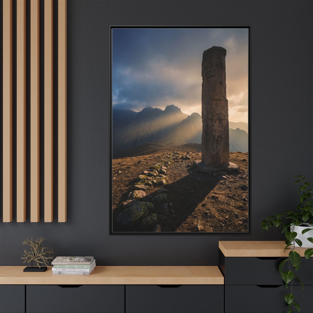 Framed Matte Canvas - Sun Peak