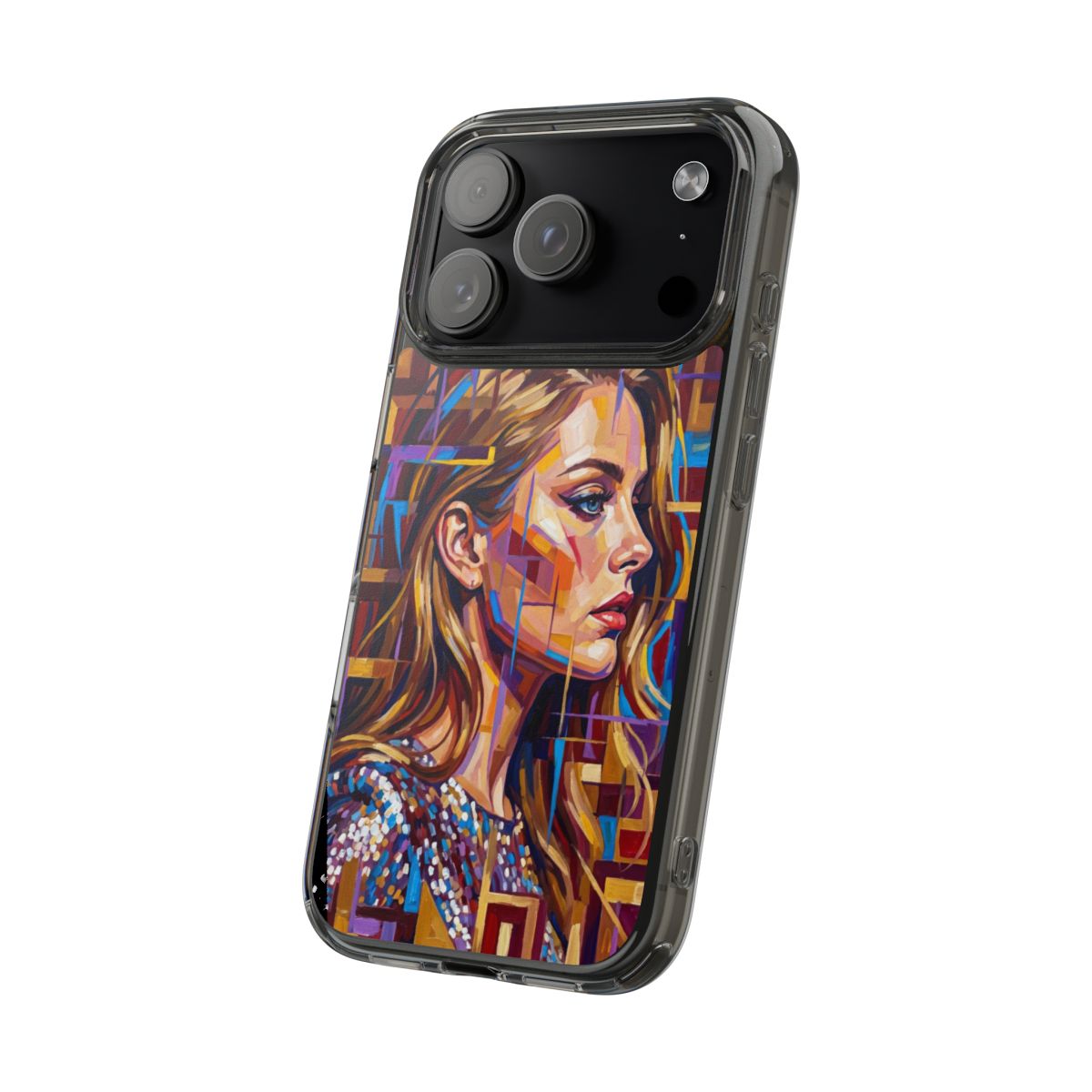 Clear Impact-Resistant Case - Shattered Elegance | Echovira...