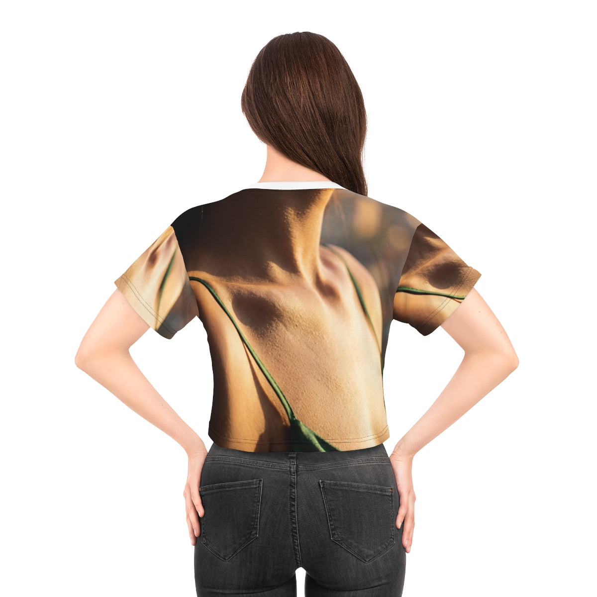 Crop Tee - Emerald Sunburst