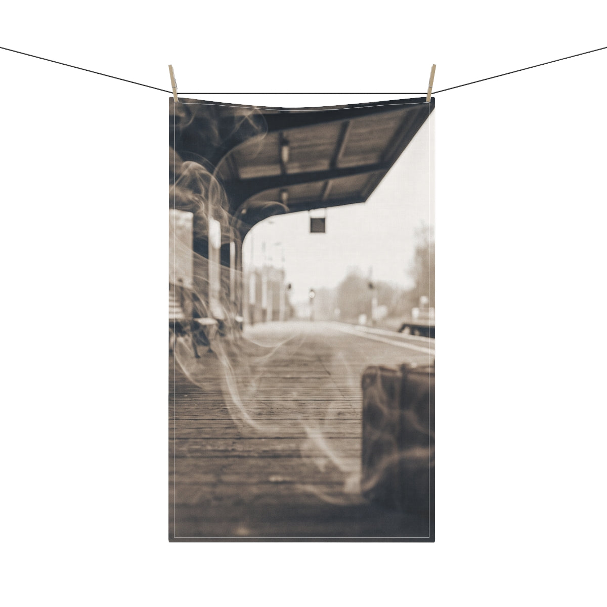 Tea Towels - Ghost Platform Vintage Setting | Echovira...