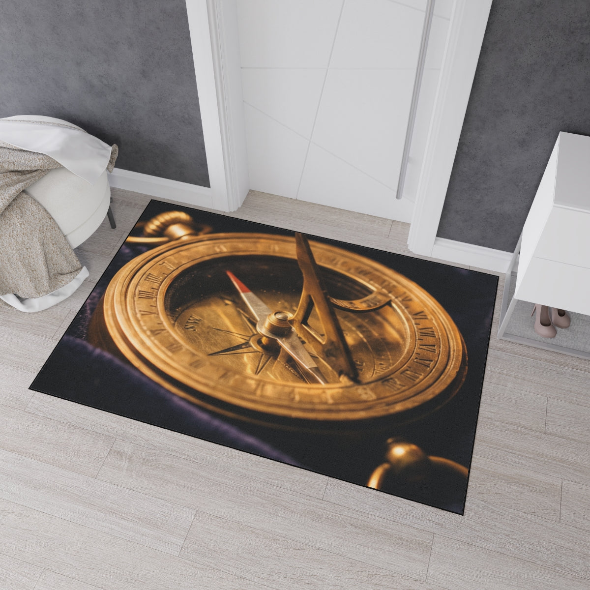 Sundial Compass Heavy Duty Floor Mat