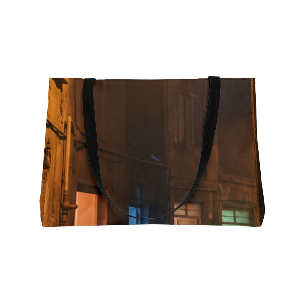 Weekender Tote Bag - Shadowed Alleyway Mystery Art Print |...