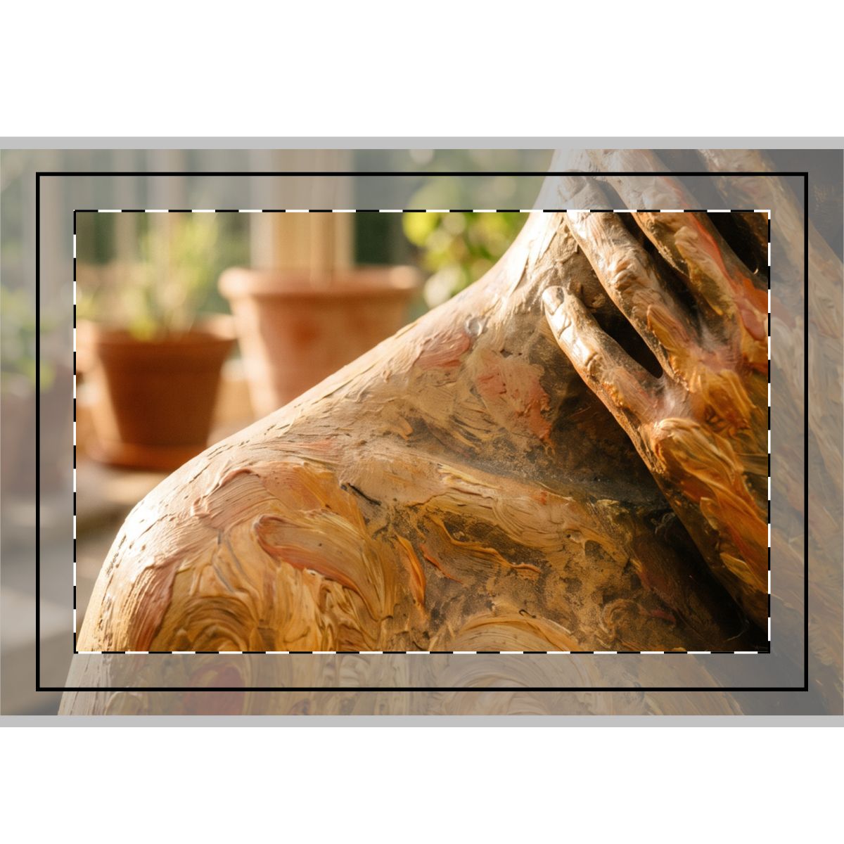 Hand Flag - Sculptured Silence Terracotta Art Print (1 & 5...