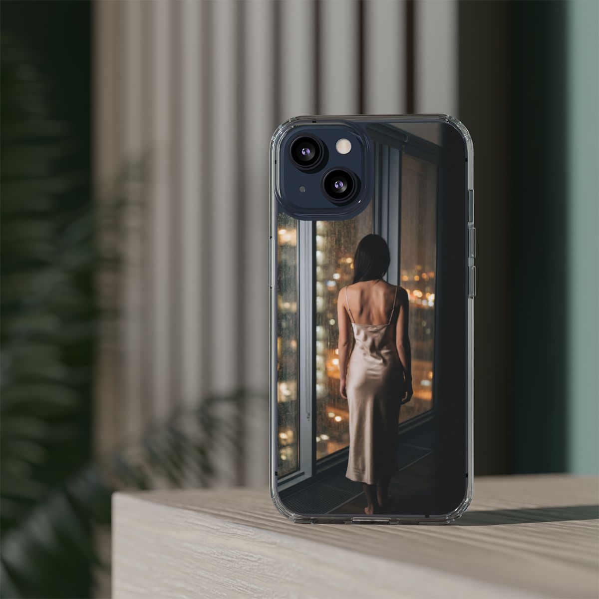 Clear Impact-Resistant Cases - Clear Phone Case - Rainy Mood...