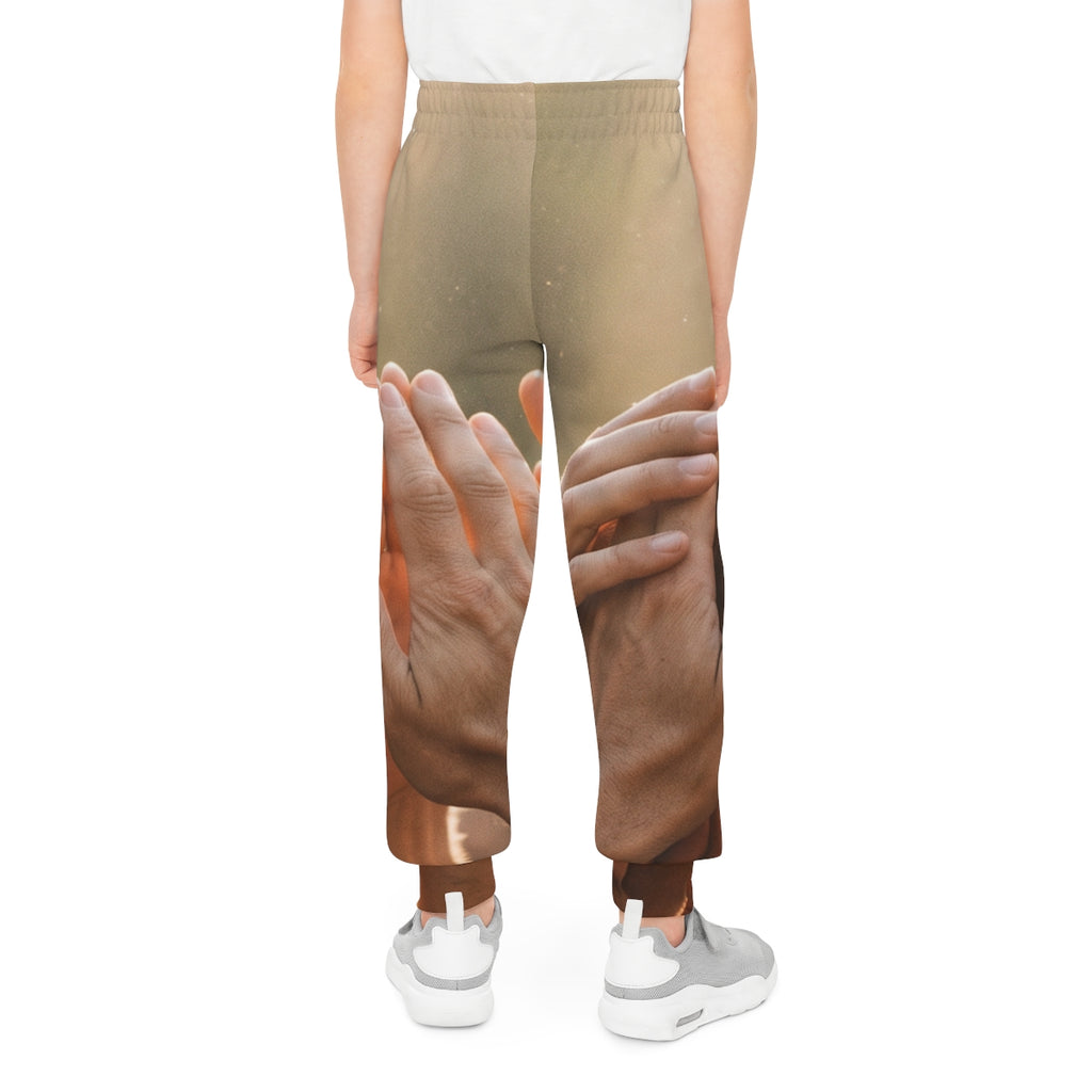 Youth Joggers - Golden Rays of Unity Wall Art | Echovira...