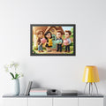 Framed Horizontal Poster - Felt Sweet Cottage — Black... |...