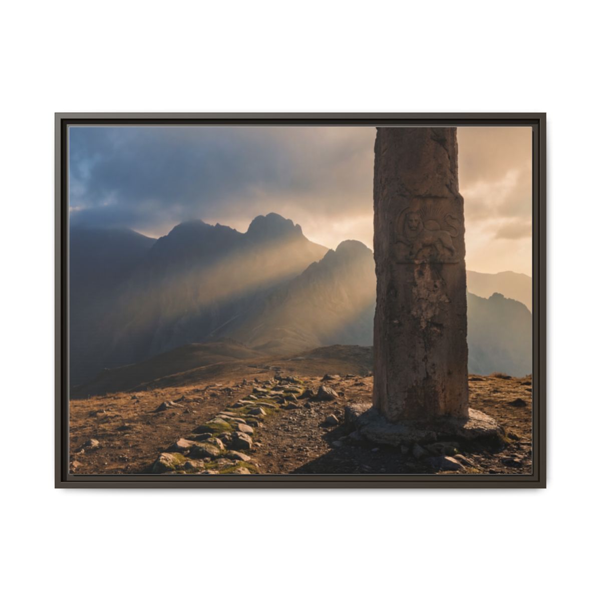 Gerahmtes mattes Canvas - Sun Peak
