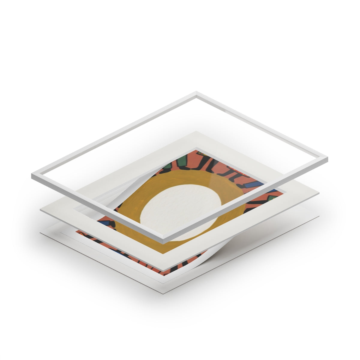 Fine Art Prints Frame - Unity Mandala Folk Art (14×11 &... |...