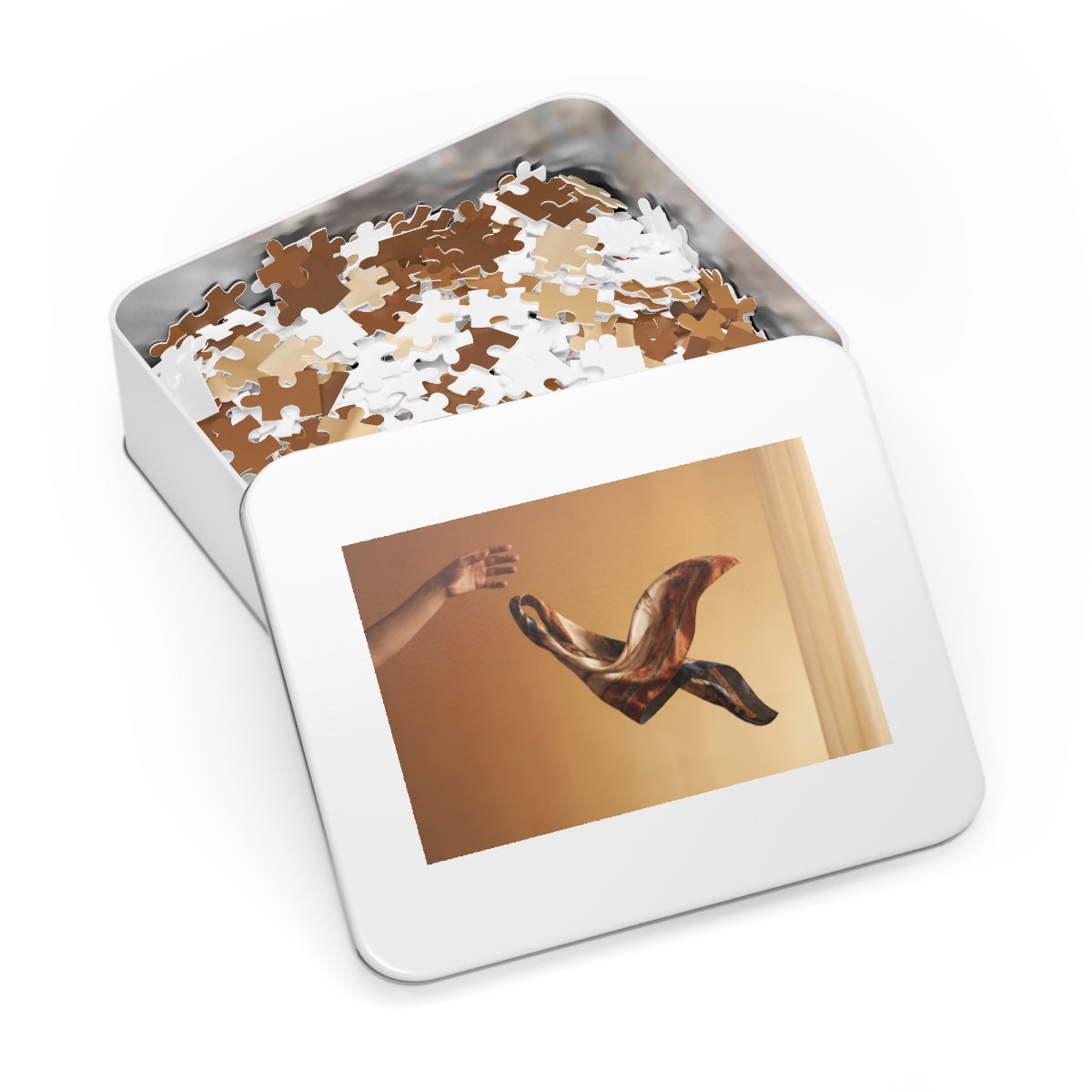 Jigsaw Puzzle with Tin - Drifting Grace Silk Motion... |...