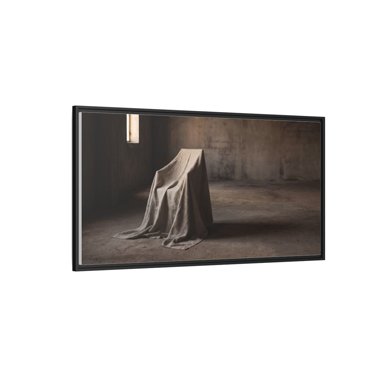 Framed Matte Canvas - Wabi-Sabi Silhouette Art — Black / 1.25"