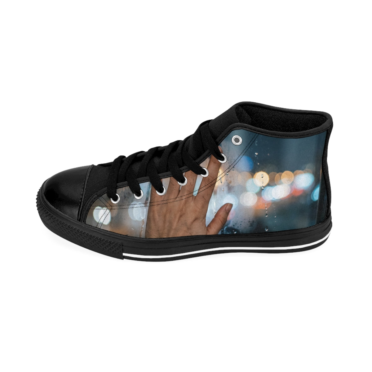 Rainy City Bokeh Women's Classic Sneakers