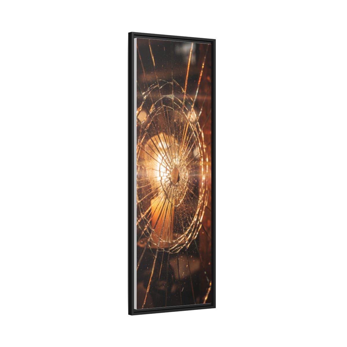 Framed Matte Canvas - Shattered Glass