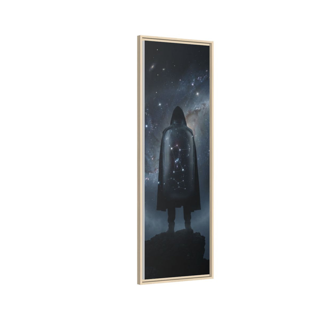 Framed Matte Canvas - Cosmic Sentinel — Natural / 1.25" (8×10, 9×12, 11×14, 12×16, 10×20, 12×18, 16×20, 16×24, 12×36, 18×24, 20×24, 16×32, 20×30, 24×30, 16×48, 24×32, 24×36, 24×48, 20×60, 30×40, 32×48, 30×60 & 40×60)