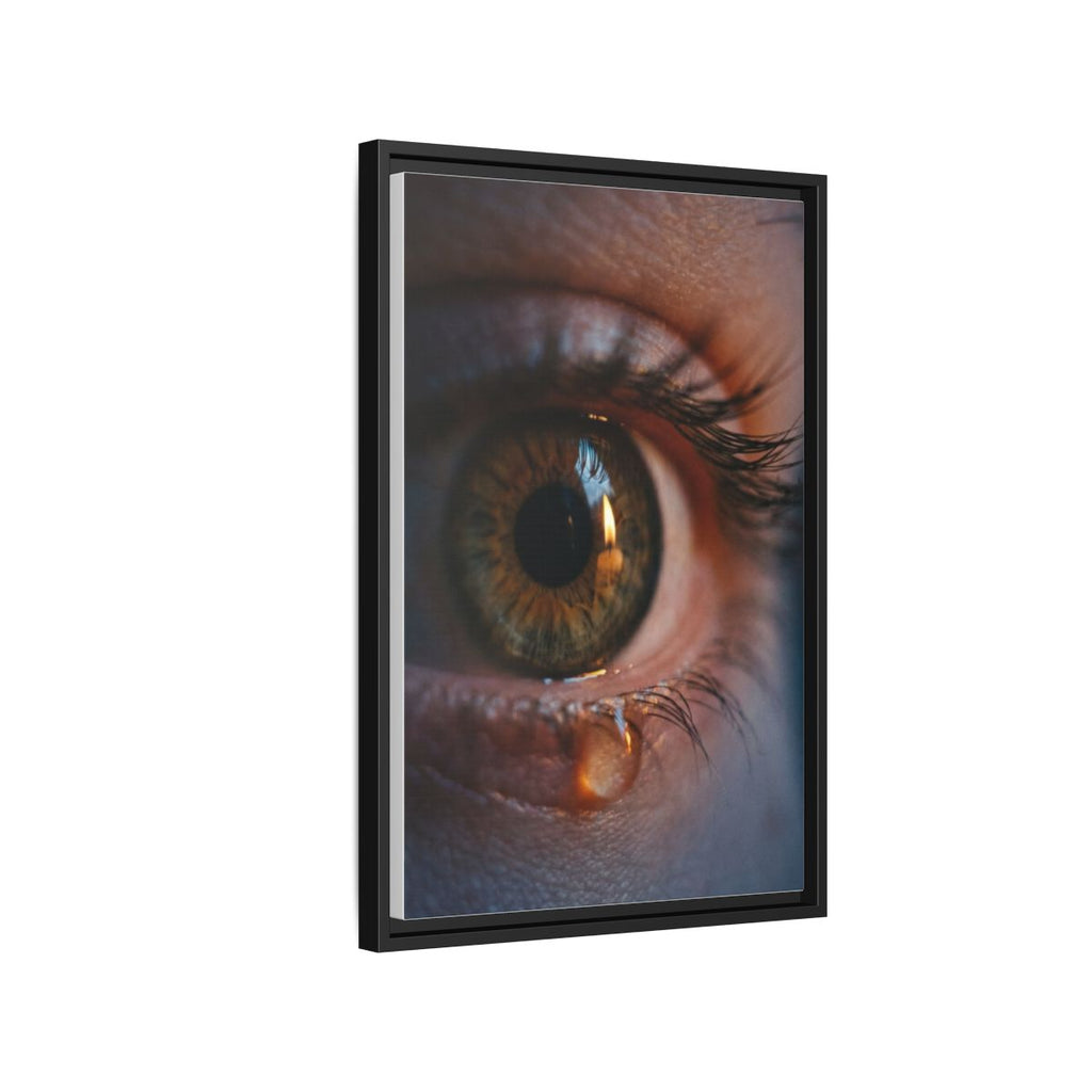 Framed Matte Canvas - Mystic Eye — Black / 1.25"