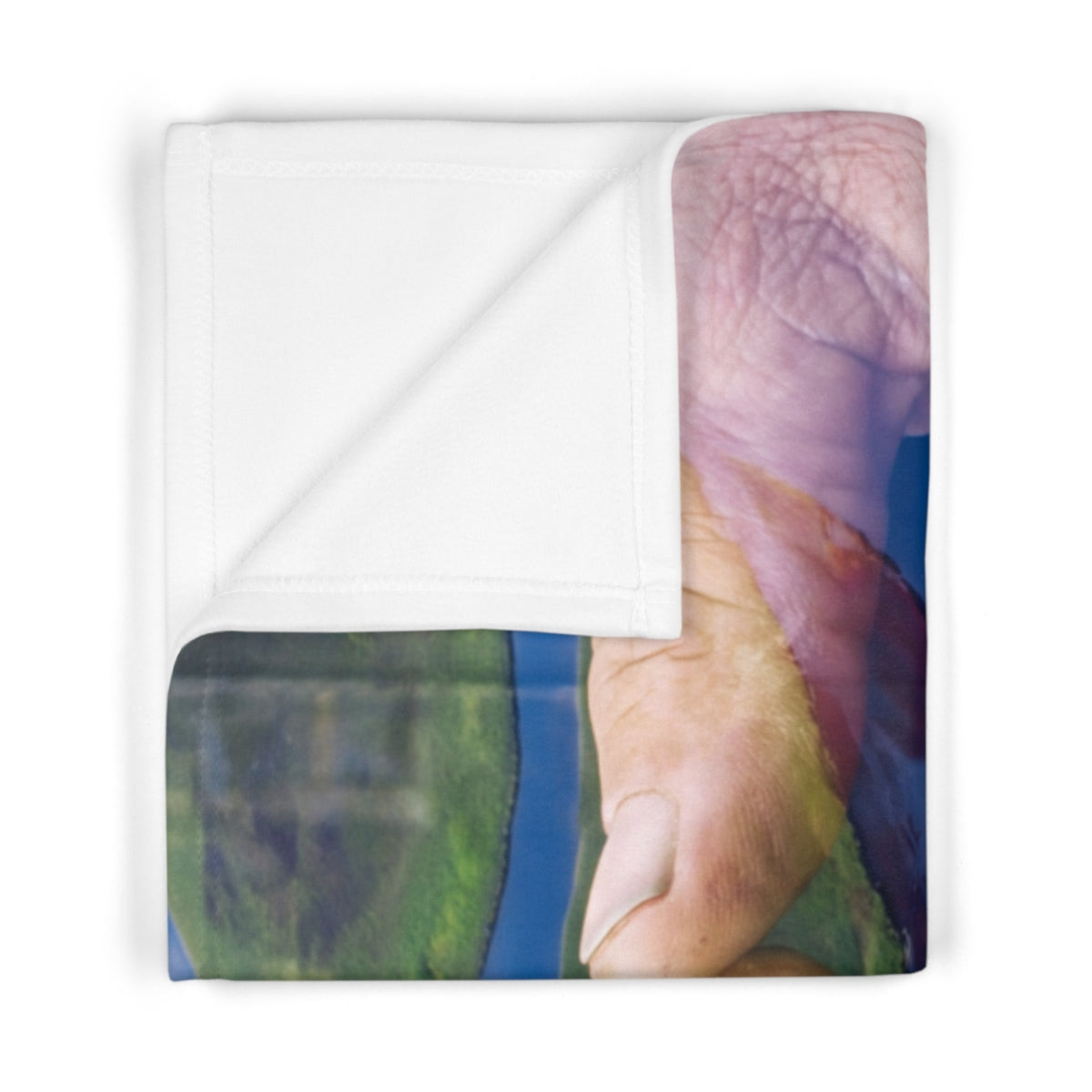Earth Guardian Hands Soft Fleece Baby Blanket