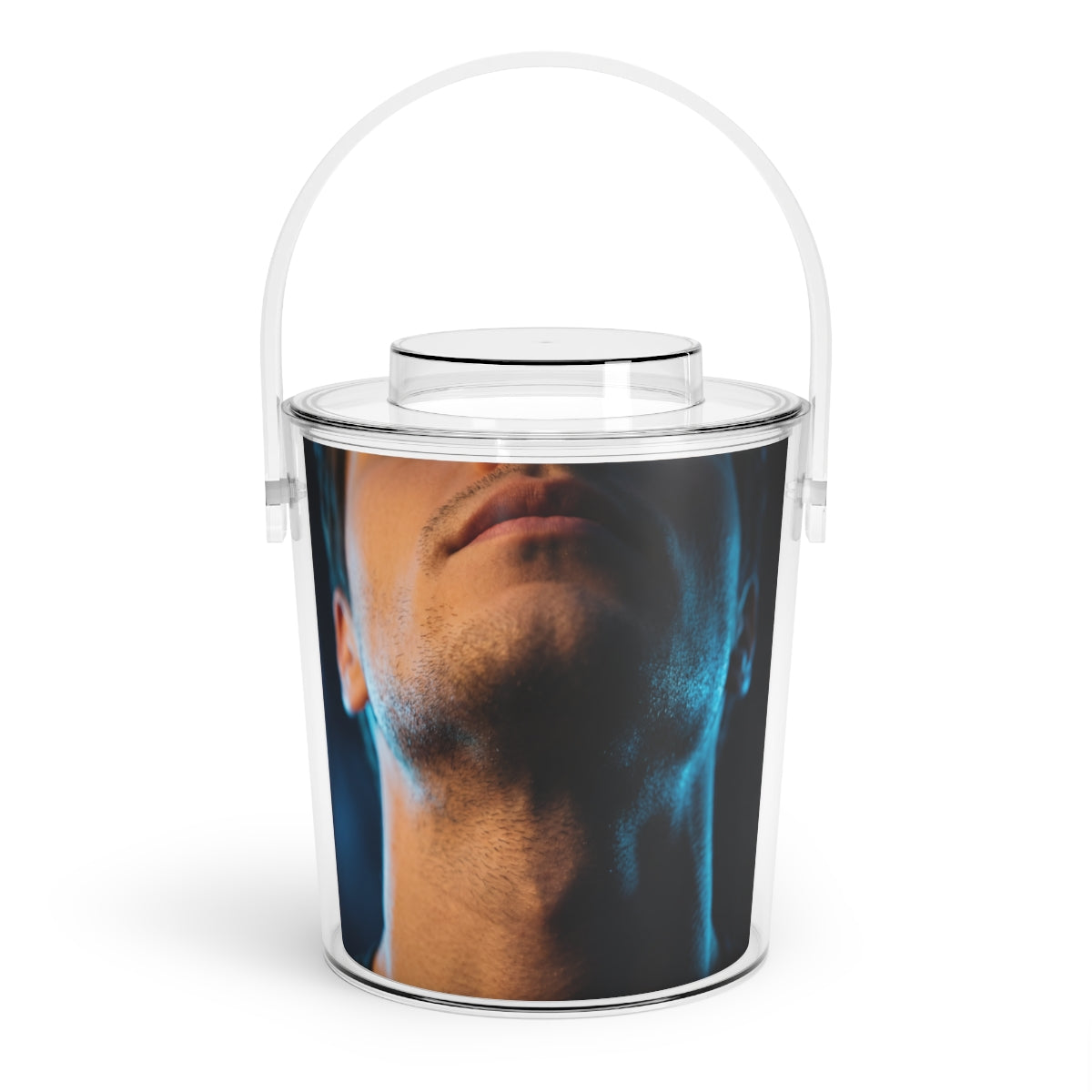 Ice Bucket with Tongs - Cyberpunk Chill