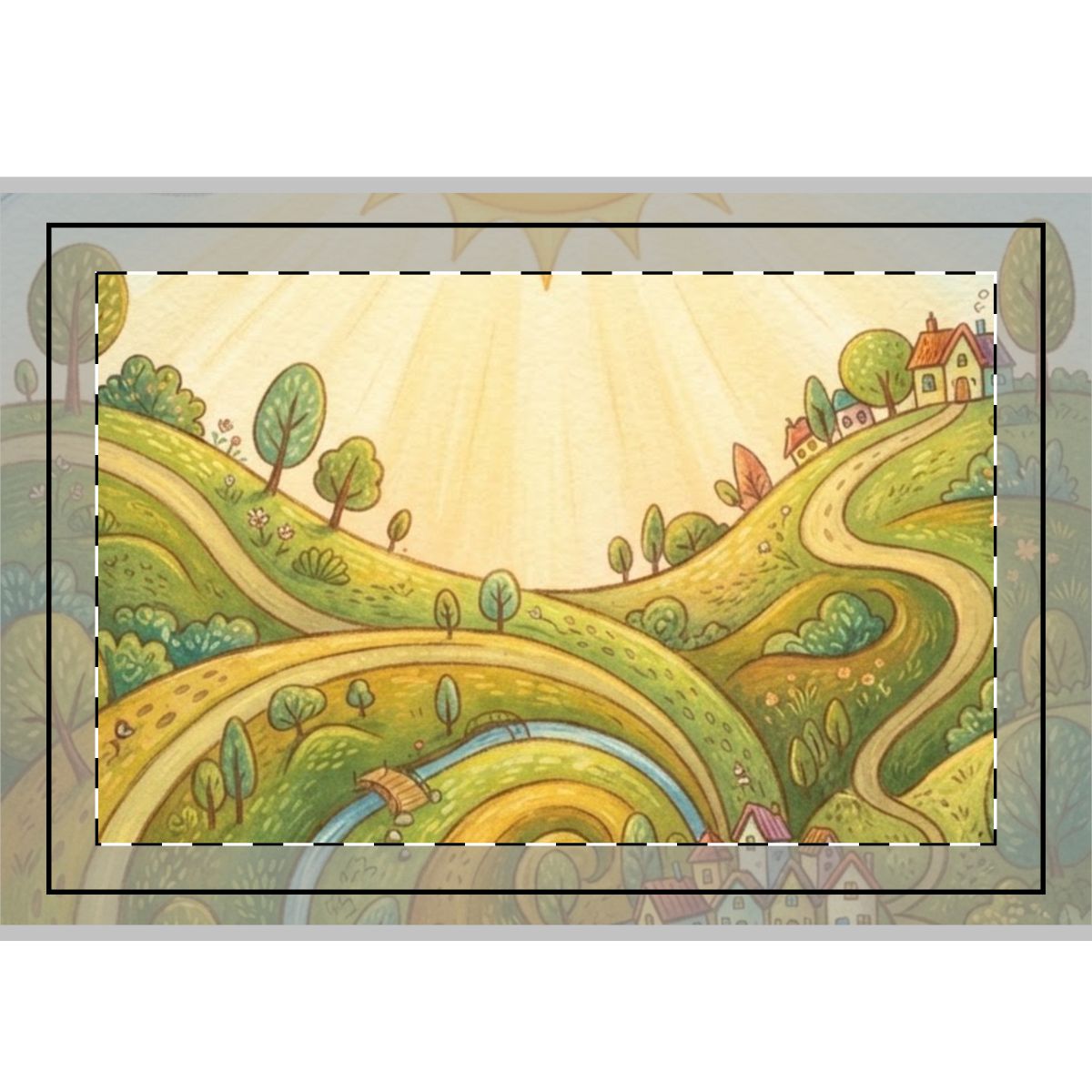 Hand Flag - Smiling Sun Valley Parade Flag (1 & 5 pcs) |...