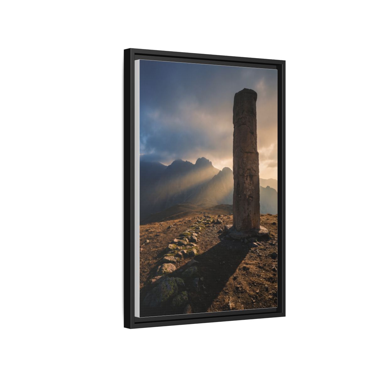 Framed Matte Canvas - Sun Peak