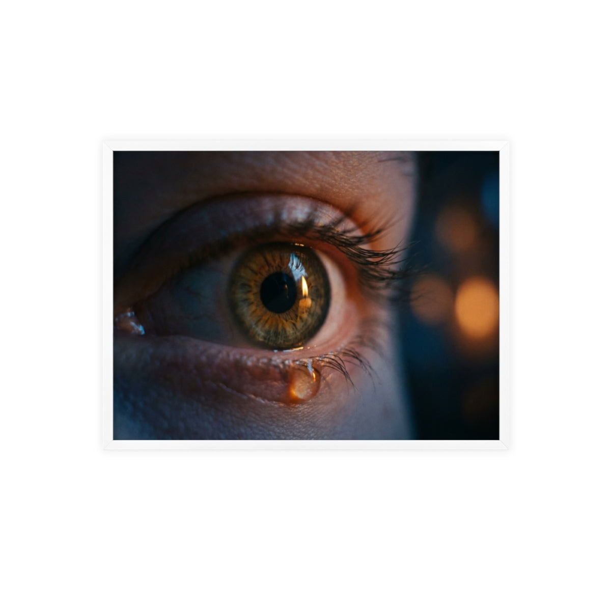 Poster mit Holzrahmen – Eye Art