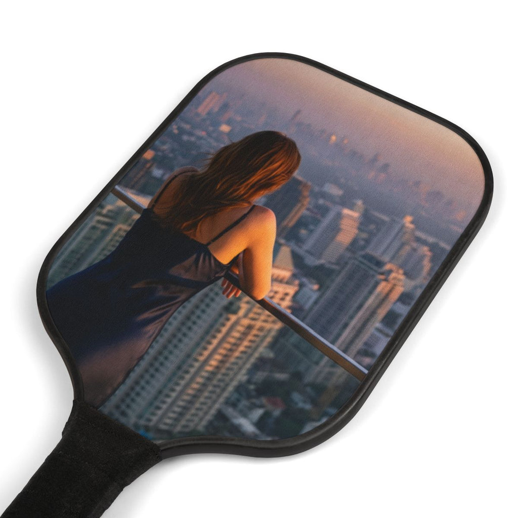 Pickleball Kit - Twilight City Skyline | Echovira Gallery