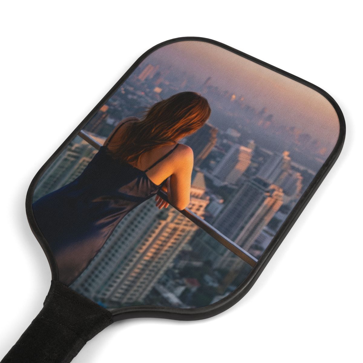 Pickleball Kit - Twilight City Skyline | Echovira Gallery