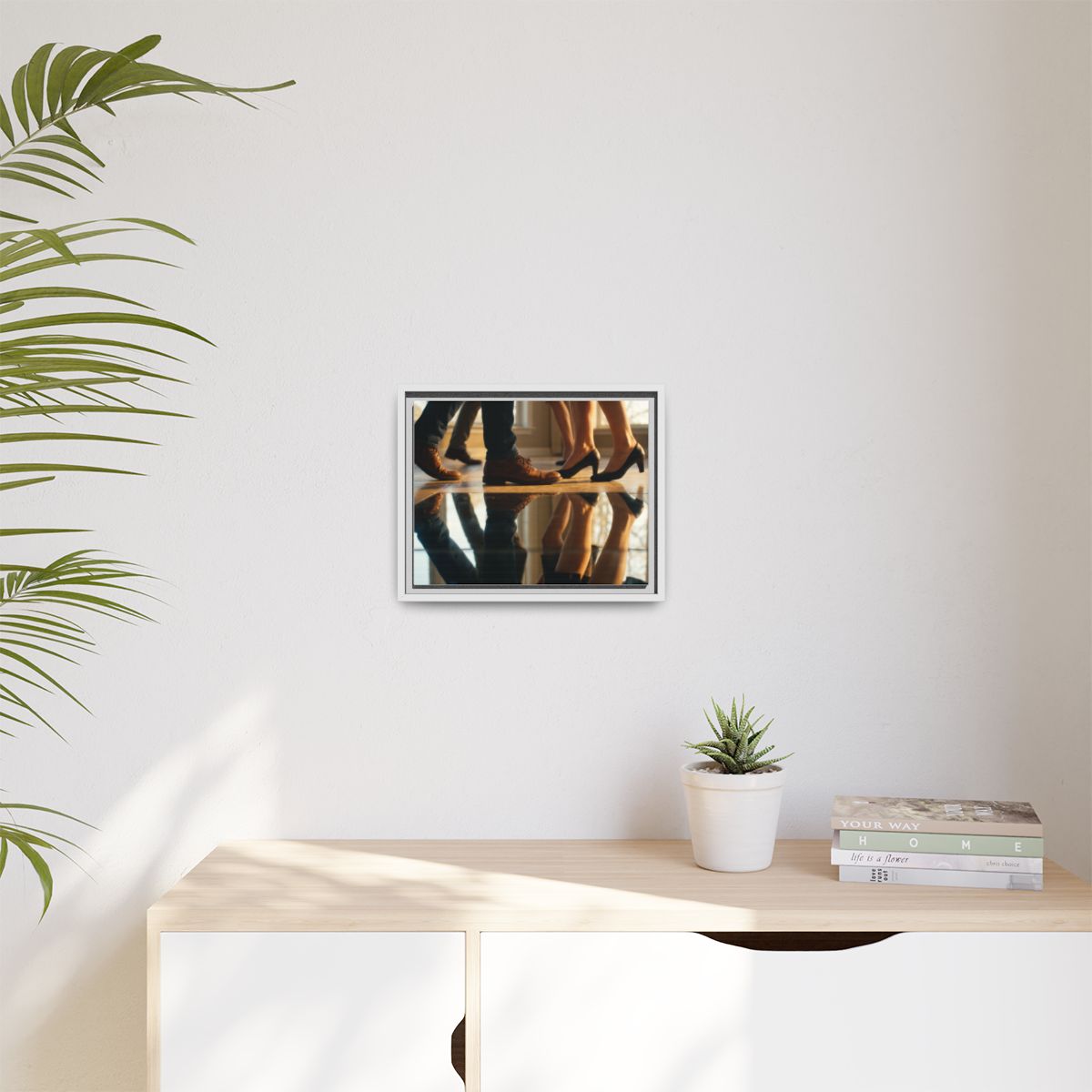 Matte Canvas, Framed - Golden Hour Reflections Cinematic Art...